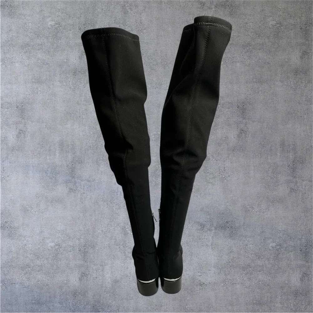 Donald J Pliner Dayle Over The Knee Boots Womens 9.5M Black Stretch